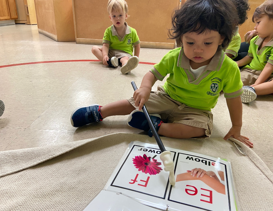 Primary program students learning at Montessori Ivy League Academy